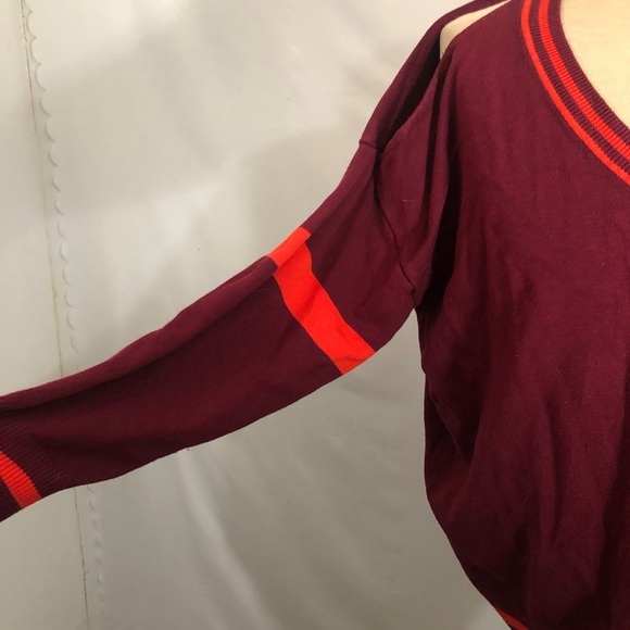 Womens Burgundy Sweater. Medium. Forever 21. Single Mom BreastCancer Fun… - Picture 3 of 8
